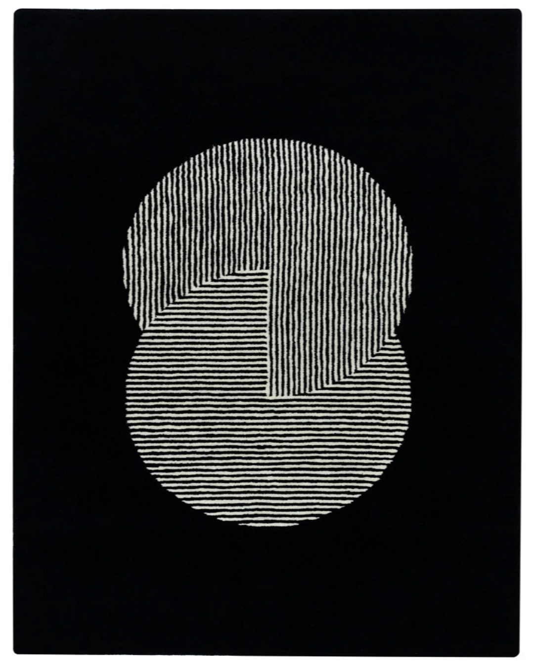 Clique Wool Rug / Pitch Black | Popyuli