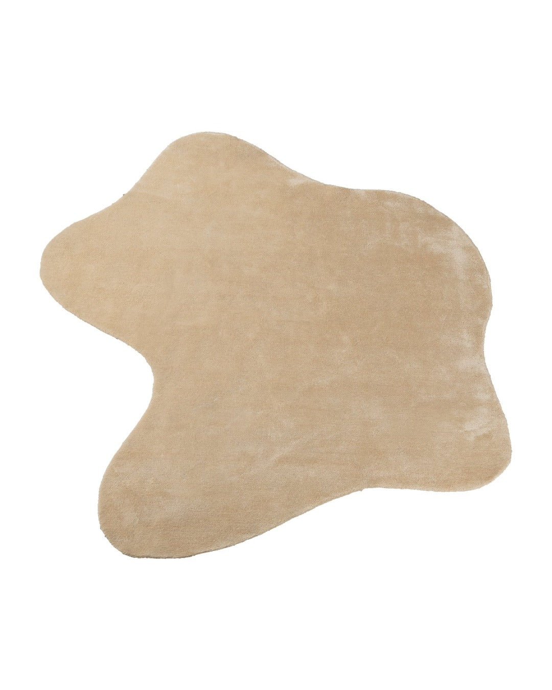 Abstract Silk Rug / Light Gold | Popyuli