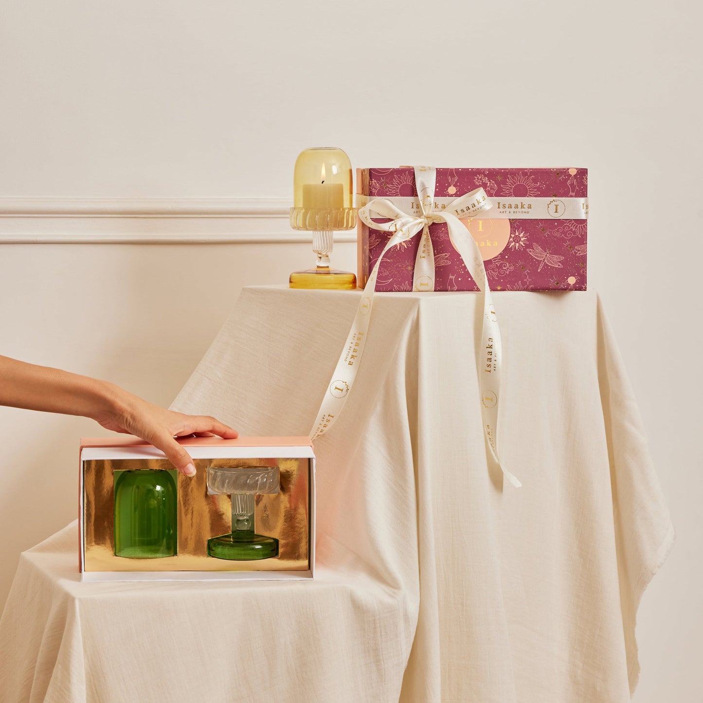 Fairly Lamp Candle Holder | Delicate Pink