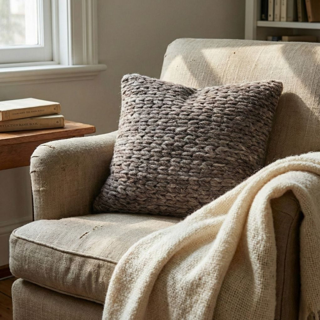 Canvas Woven Cushion Cover