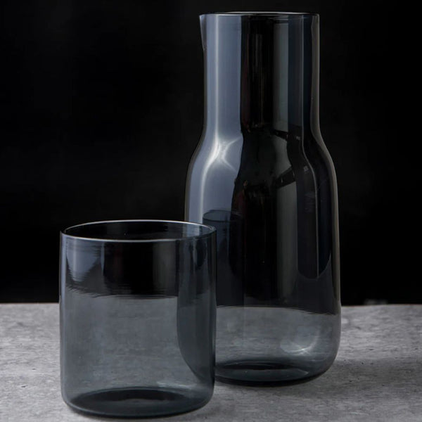 Eva Carafe β Smoky Glass Water Set (Carafe + Glass)