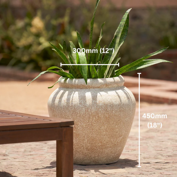 Rustic Tuscan Planter | Beige