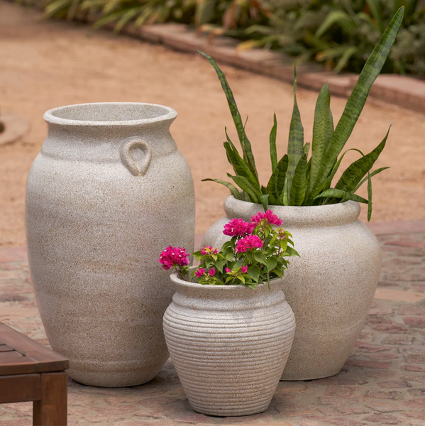Rustic Capri Planter | Ivory