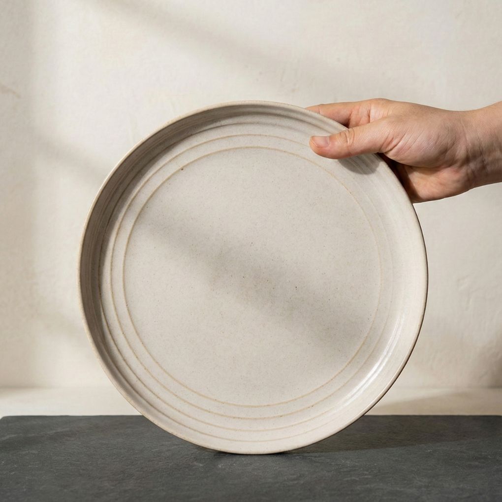 Ecru Dinner Plate