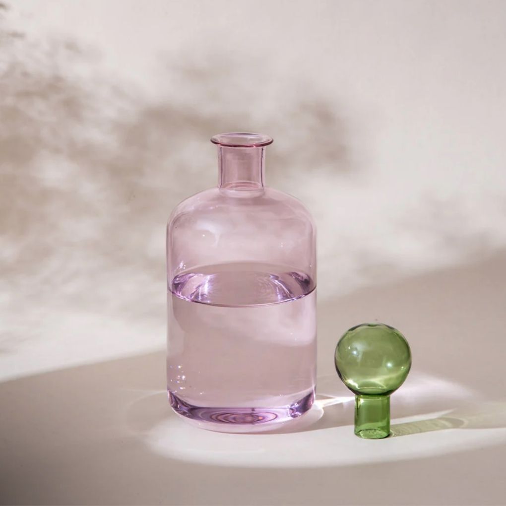 Rosette Glass Caraffe