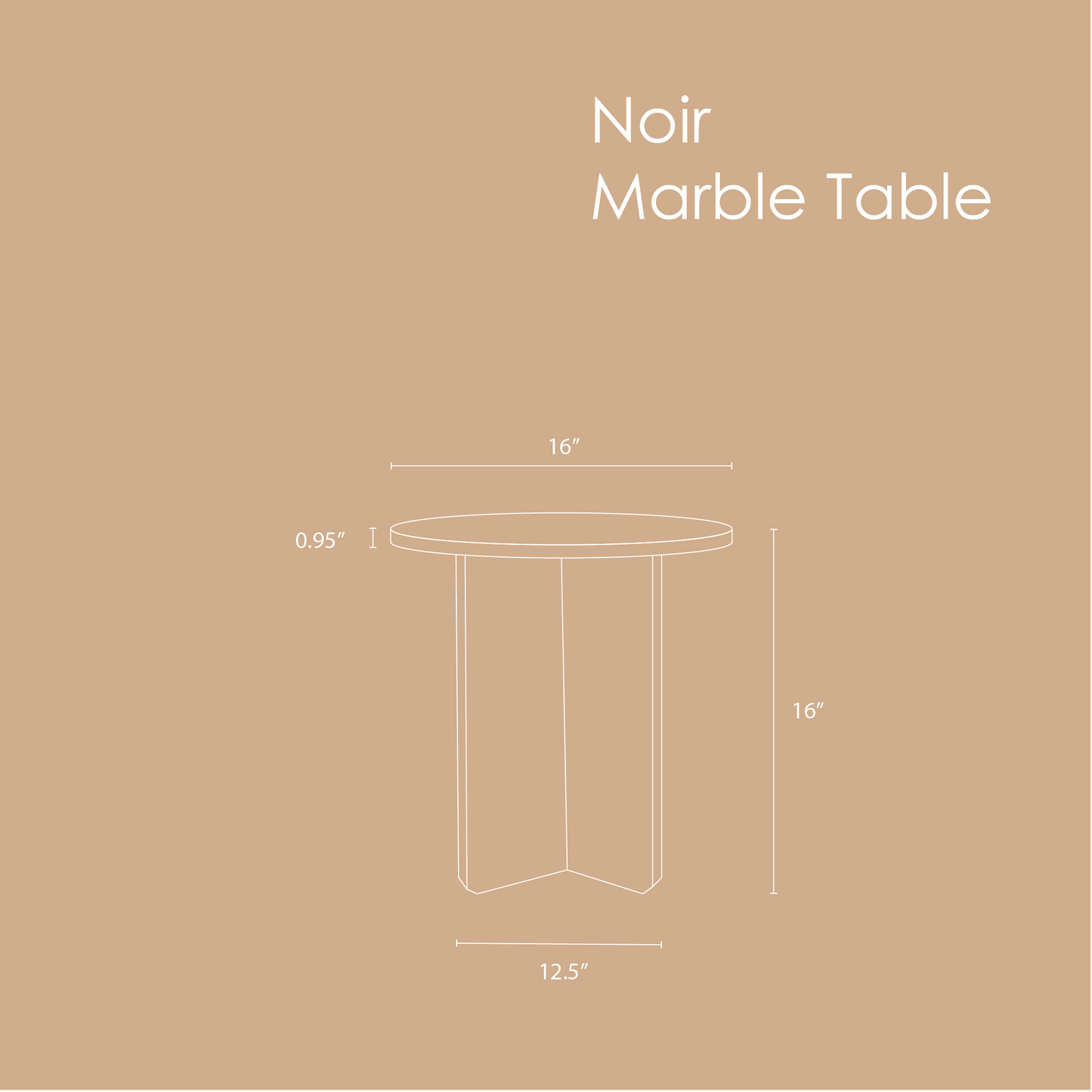 Noir Marble Table