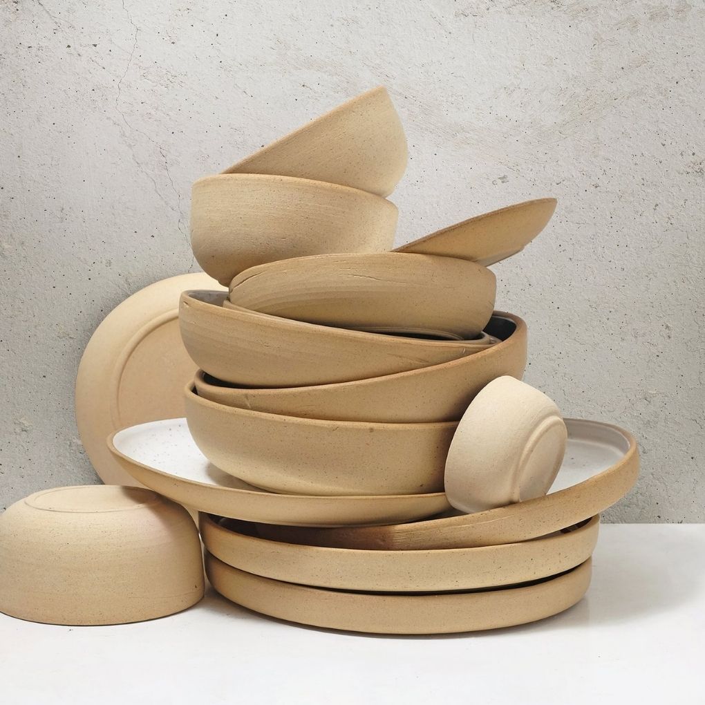 Coupe Pasta Bowl - Speckled Green