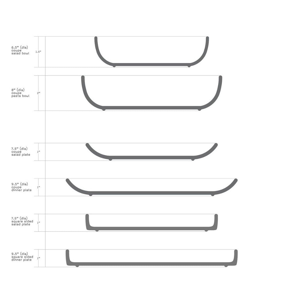 Coupe Salad Bowl (Multiple Colours Available)
