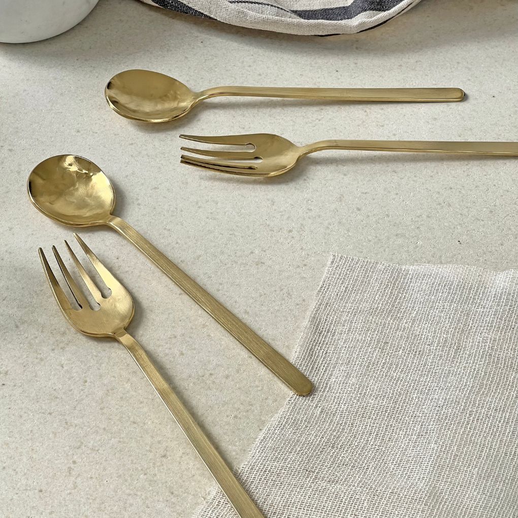 Pure Brass Cutlery Set