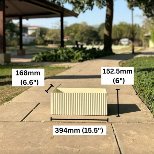 Small Fluted Planter Box | Colours Available