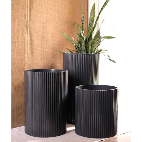 XL Fluted Planter | Tall | Available In 3 Colours