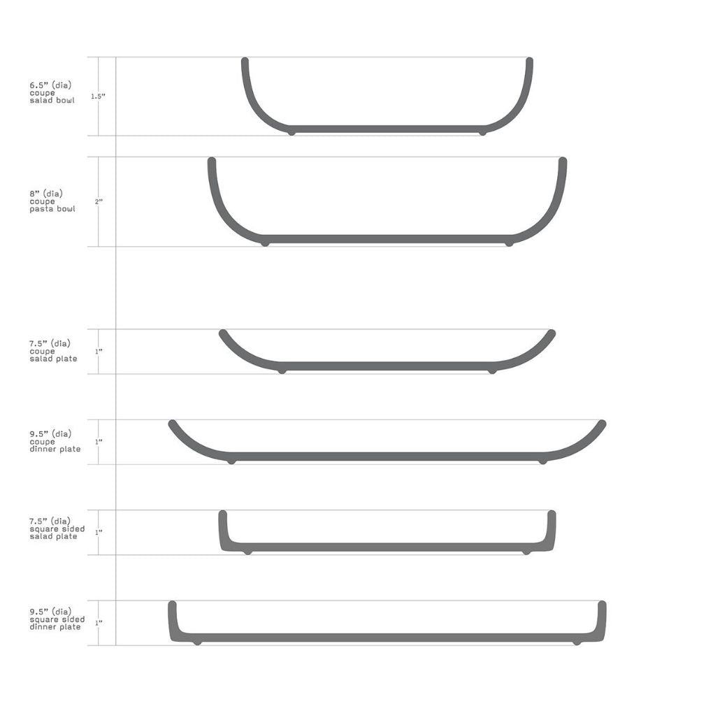 Rimmed Side Plate (Multiple Colours Available)