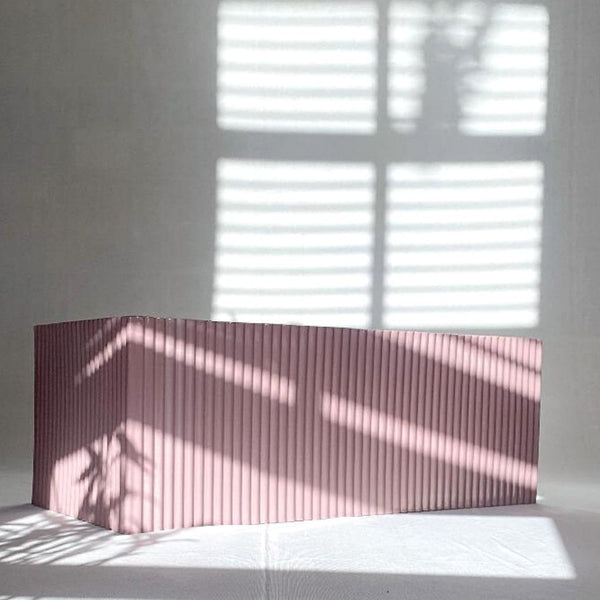 Fluted Planter Box - Nude Pink