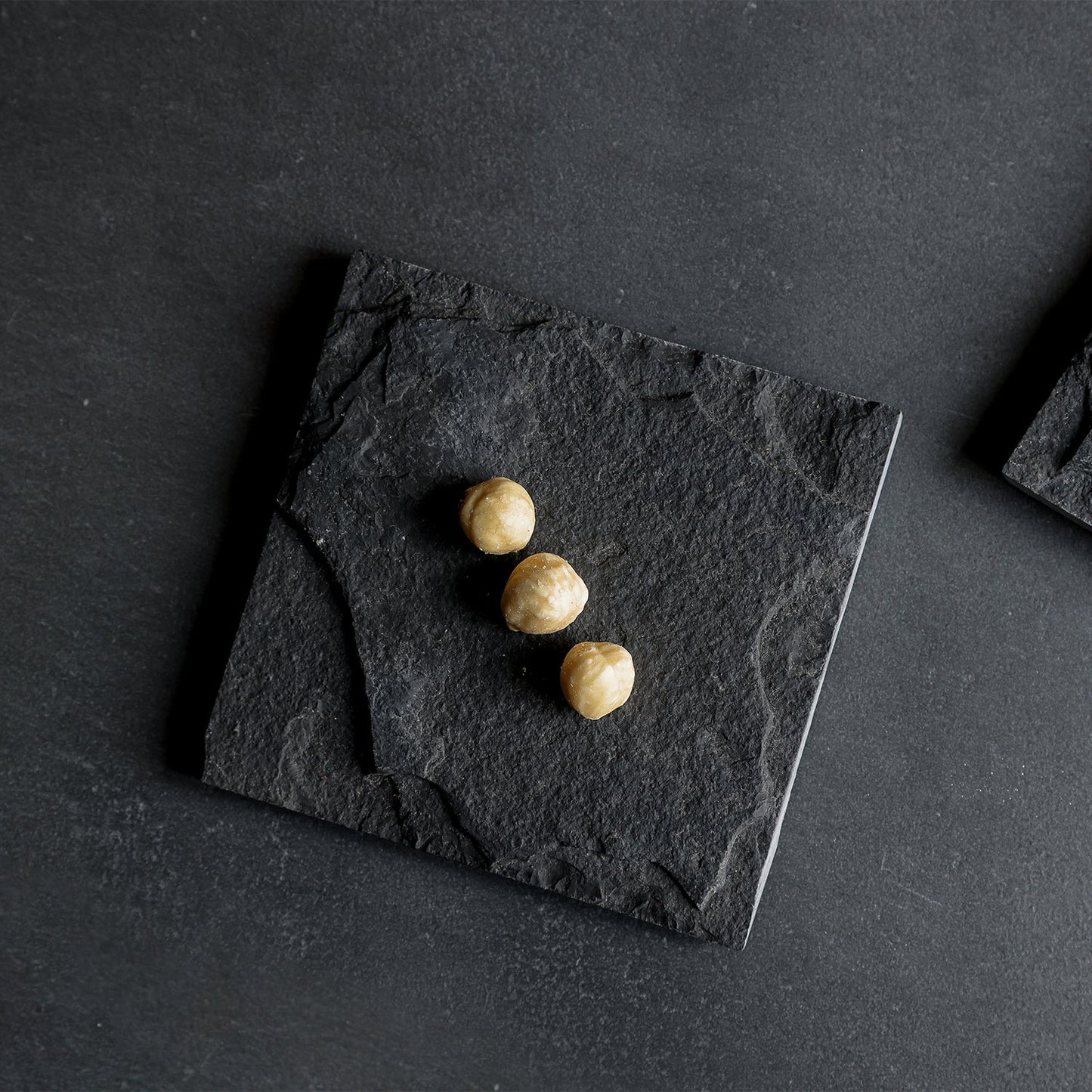 Square Slate Coasters & Mini Plates - Set of 4