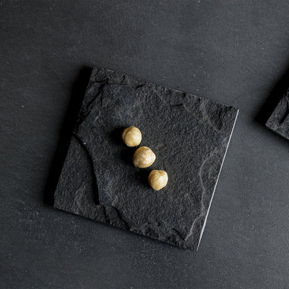 Square Slate Coasters & Mini Plates - Set of 4