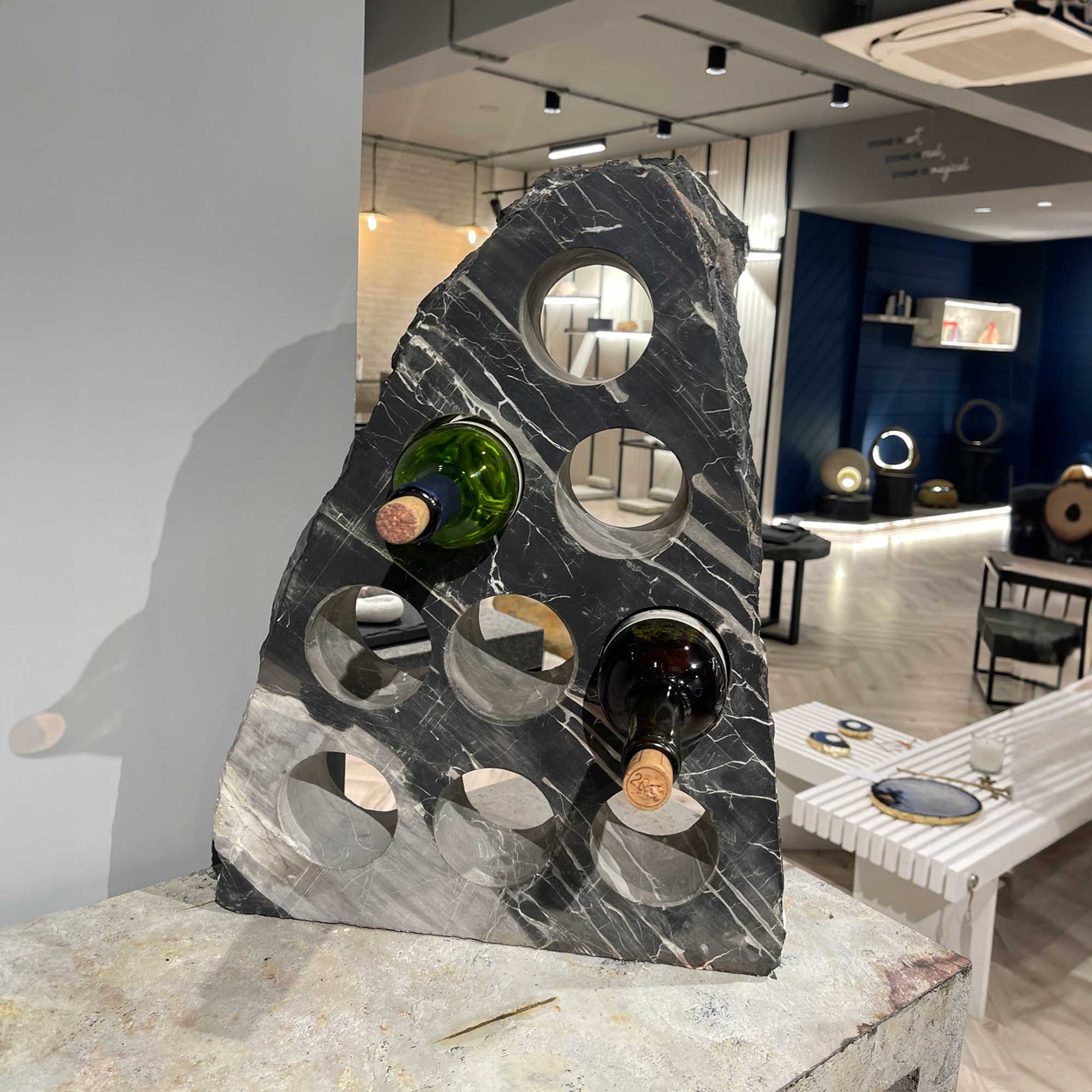 Boulder Marble Bottle Holder - paarkhi