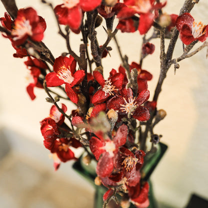 Winter Cherry Blossom Red Artificial Flower