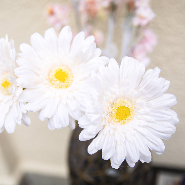 Artificial Flower Gerbera White
