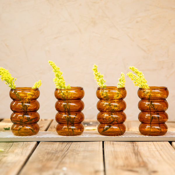 Amber Ring Cocktail Glasses | Set Of 2