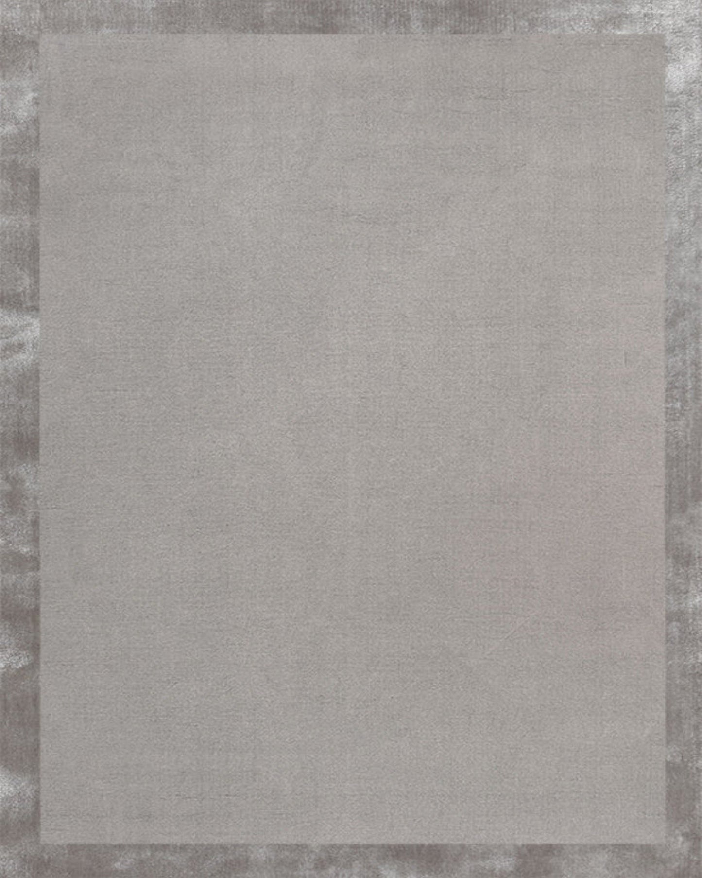 Fragment Wool & Silk Rug / Medium Grey | Popyuli