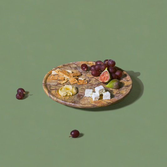 Strata Marble Lazy Susan | Rainforest Brown