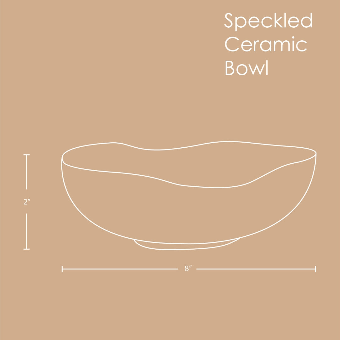 Speckled Ceramic Bowl | Stoneware | Handcrafted