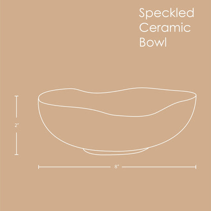 Speckled Ceramic Bowl | Stoneware | Handcrafted