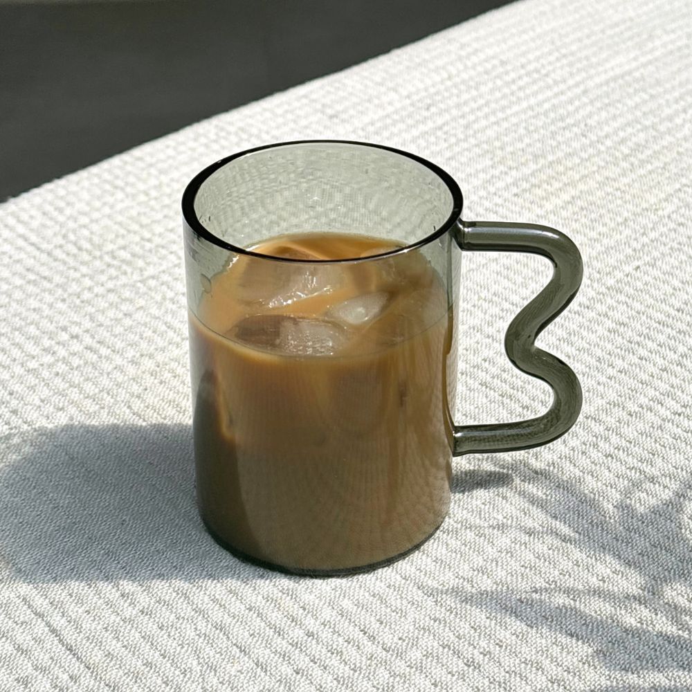 Swirl Glass Cups | Set of 2 | Borosilicate