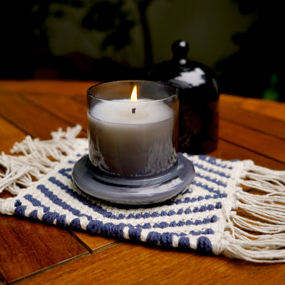 Handwoven Mug Rugs | Set of 2 | Organic Cotton