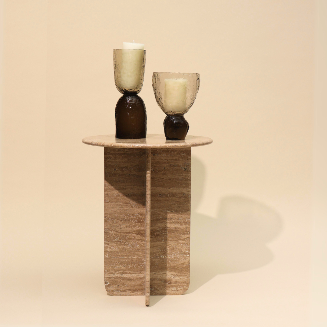 Rouge Marble Side Table