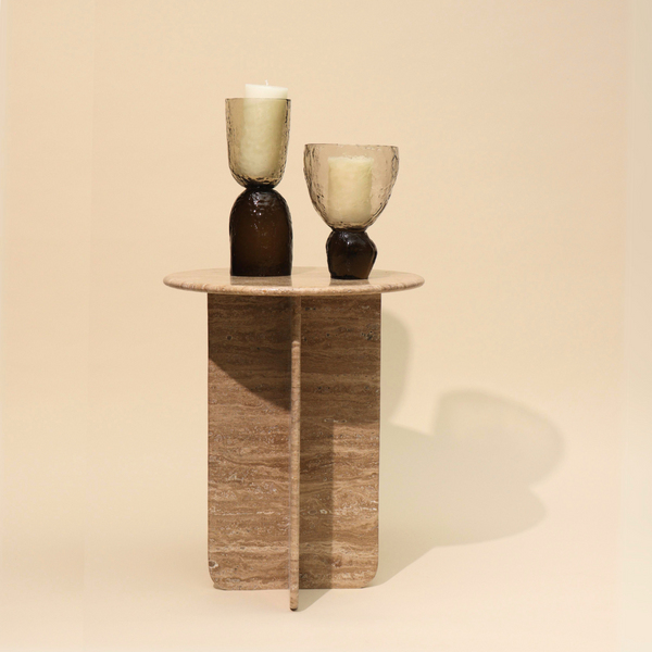 Norge Marble Table - Travertine