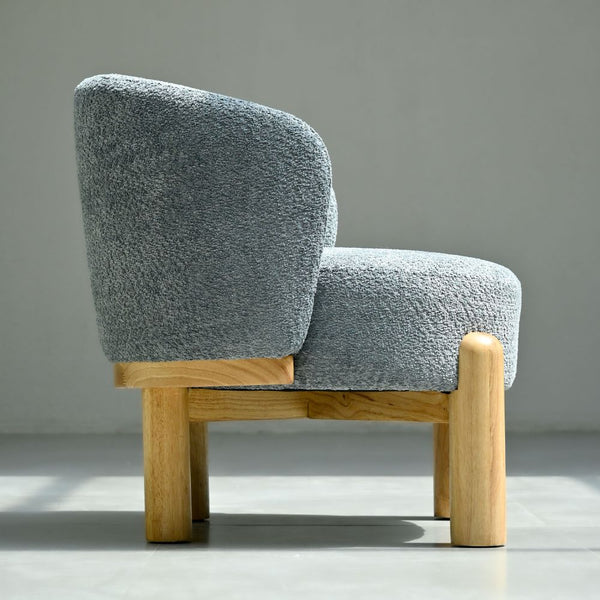 Eloise Chenille Chair - Grey