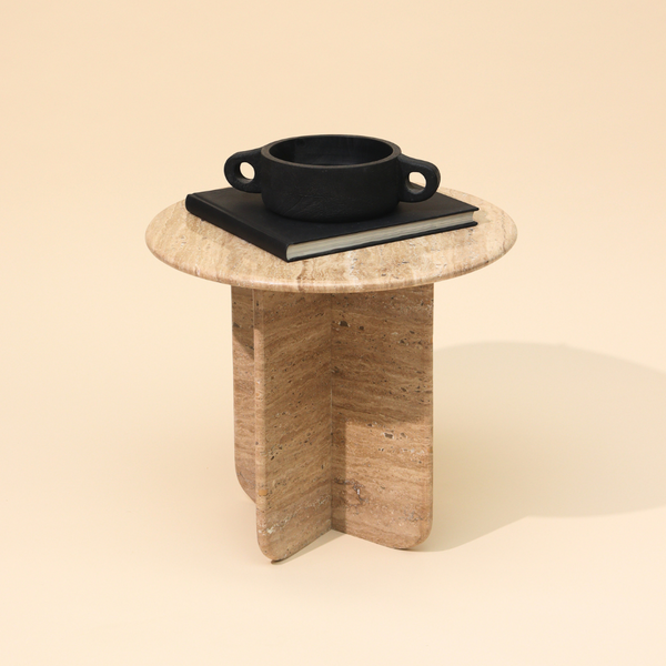Norge Marble Table - Travertine