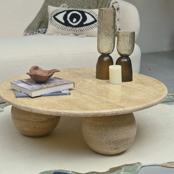 Ceres Coffee Table - Travertine