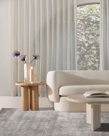 Luma Silk Rug / Gray | Popyuli