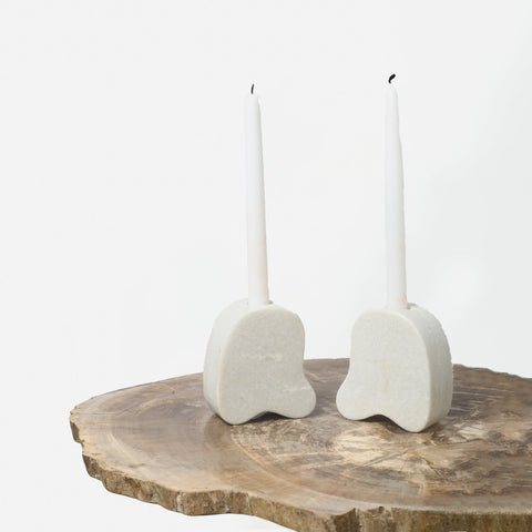 Avocado Marble Candle Holder