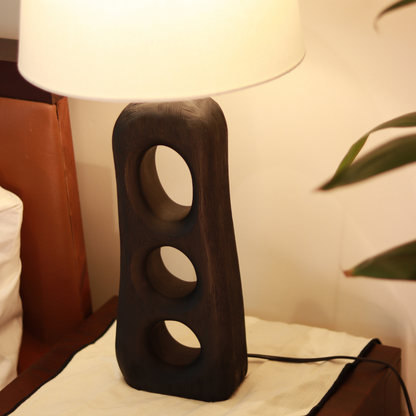 Sculptural Mango Wood Lamp