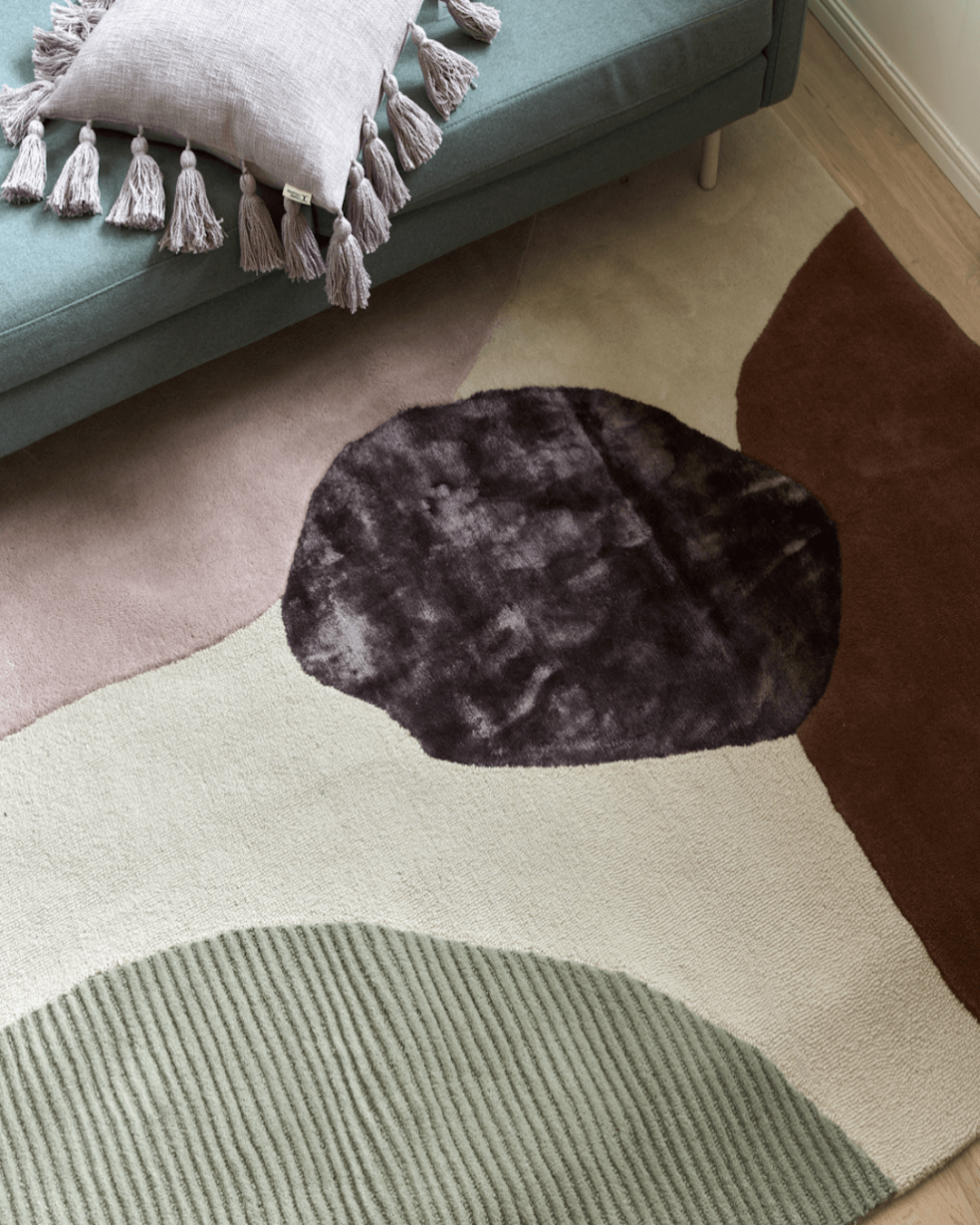 Profound Wool & Silk Rug / Ivory Sage | Popyuli