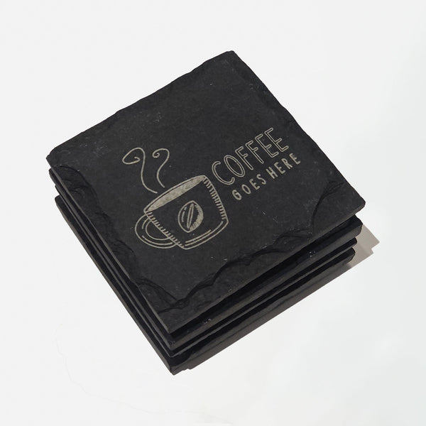 Engraved Slate Coaster - Set of 2