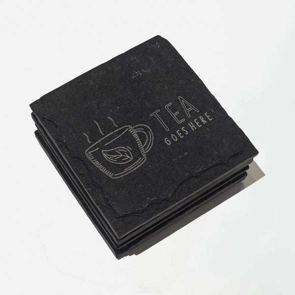 Engraved Slate Coaster - Set of 2