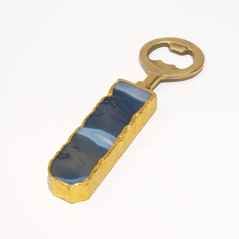 Semi Precious Bottle Opener -Blue Agate