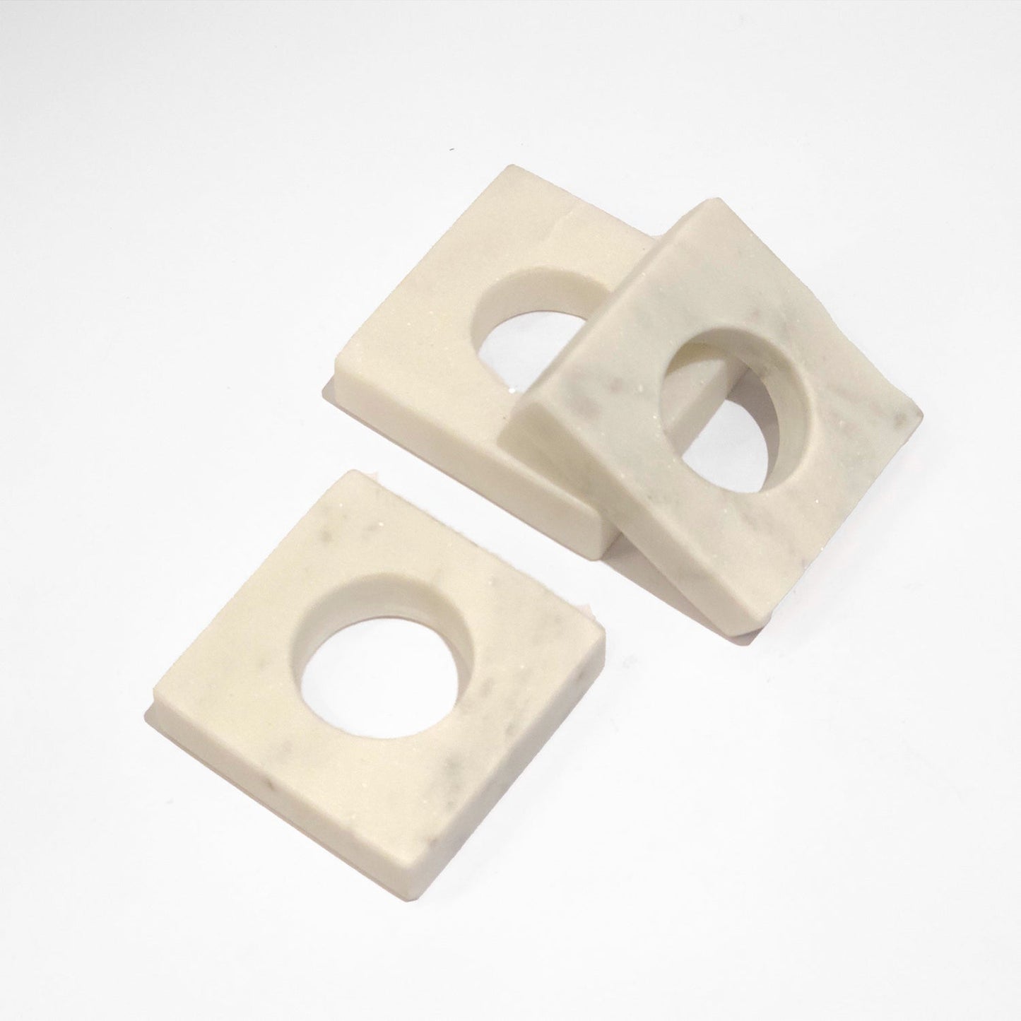 Marble Napkin Ring - Set of 4