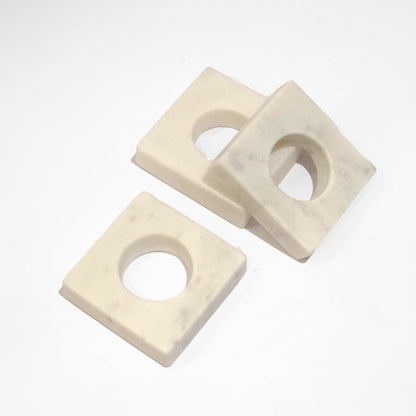 Marble Napkin Ring - Set of 4