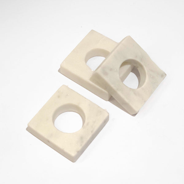 Marble Napkin Ring - set of 4