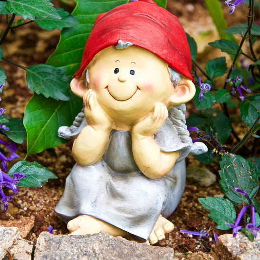 Day Dreaming Elf Girl I Garden Decor