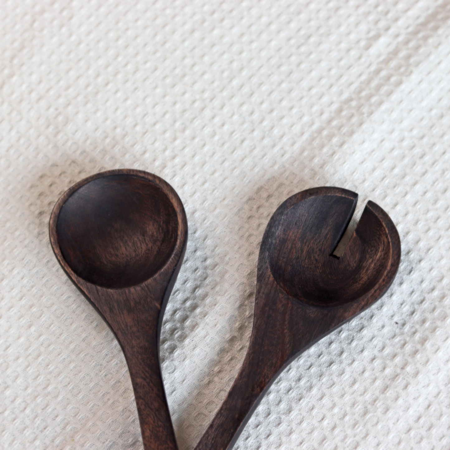Dual Tone Acacia Wood Salad Bowl