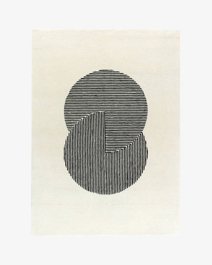 Clique Wool Rug / Bone White | Popyuli