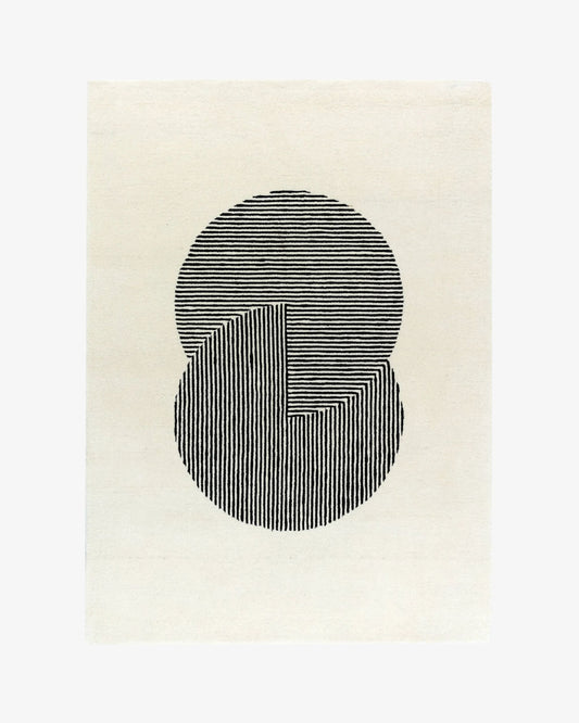 Clique Wool Rug / Bone White | Popyuli
