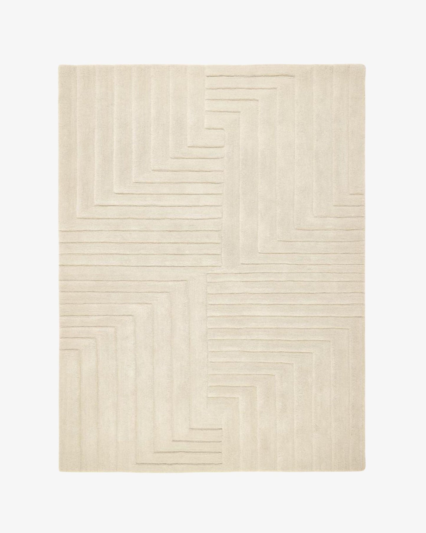 Liner Wool Rug | Popyuli