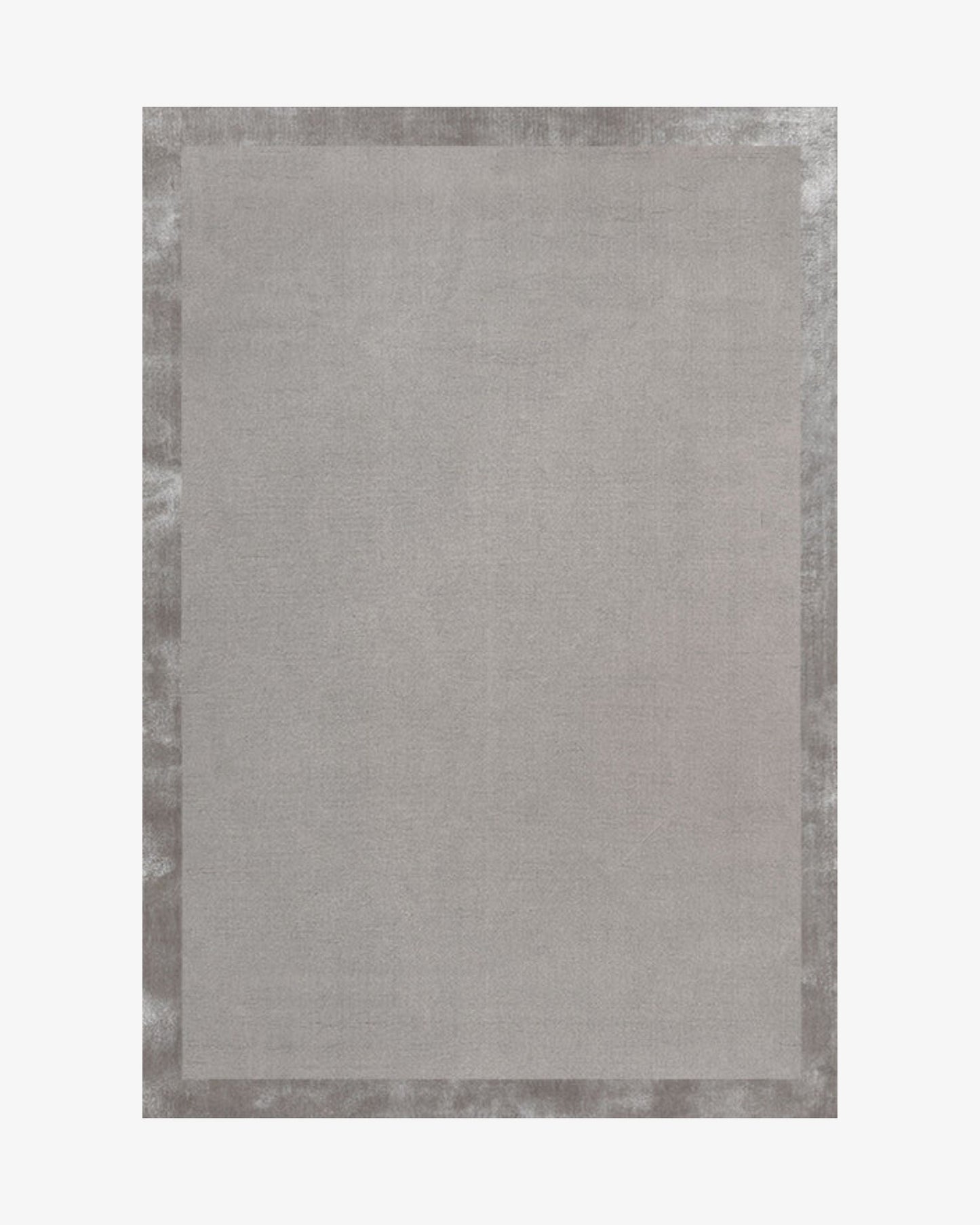 Fragment Wool & Silk Rug / Medium Grey | Popyuli